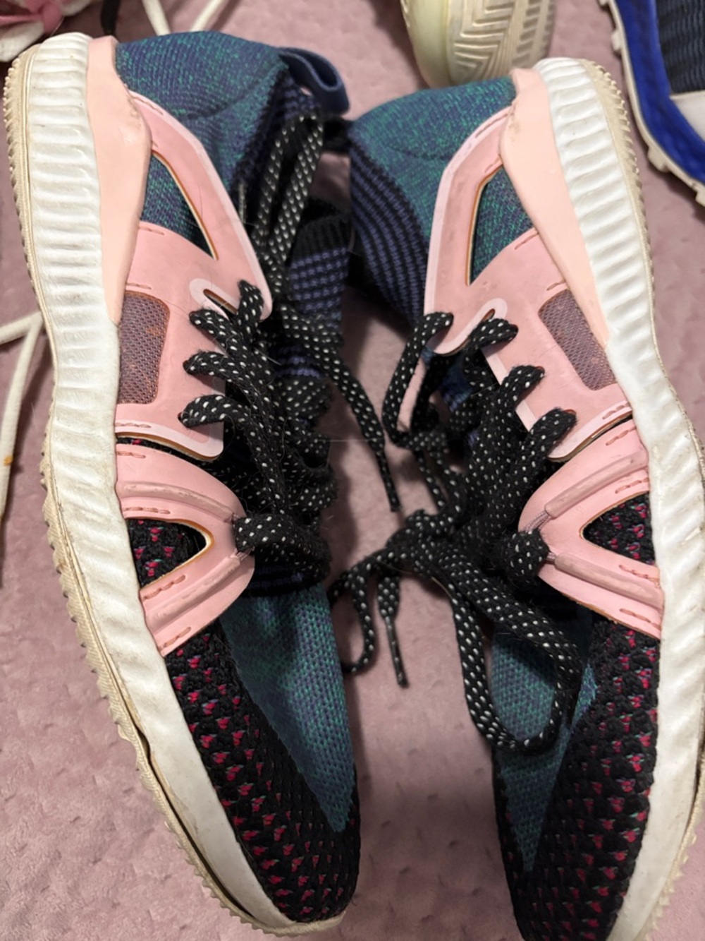 Adidas by Stella McCartney Teal and Pink Women's Shoes - Picture 9 of 9